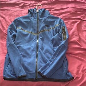 Nike Blue and Gray Zip-Up Jacket